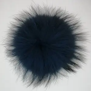 Big Size Fur Ball Colorful Handbag Design Women Bag Accessories Genuine Raccoon Dog Fur Ball Women Bag Beautify Charm