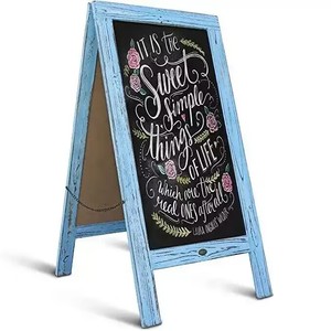 Sinh Thái Thân Thiện Với Khách Sạn Bar Nhà Hàng Ngoài Trời Một Khung Bằng Văn Phòng Hội Đồng Quản Trị Bằng Gỗ Bảng Bảng Đen Quảng Cáo Với Biểu Tượng Tùy Chỉnh - Product Image 3