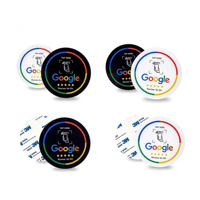 Menu de table personnalisé en acrylique PVC, plaque époxy, carte de commentaires Google, médias sociaux Instagram, autocollant NFC avec code QR