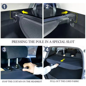 Cubierta DE SEGURIDAD retráctil para <span class=keywords><strong>maletero</strong></span>, cubierta de carga de ajuste personalizado para TOYOTA <span class=keywords><strong>RAV4</strong></span> <span class=keywords><strong>2020</strong></span> - Product Image 5