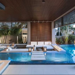 Cercado de piscina de acrílico CrystalView directo de fábrica con bordes sin costuras para áreas de natación al aire libre - Product Image 4