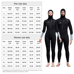 <span class=keywords><strong>DIVE</strong></span> & SAIL Mujer Hombre 3mm Neopreno CR Una pieza Cremallera frontal Manga larga Suave Apnea Buceo Traje húmedo Trajes de neopreno Natación - Product Image 6