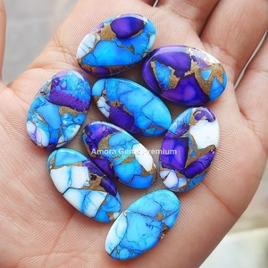 15-20mm lavanda azul turquesa Mohave cabujón piedras preciosas sueltas para la fabricación de joyas hechas a mano y creaciones artesanales únicas - Product Image 6