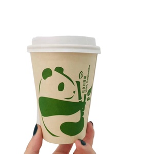 Gobest big name OEM Custom paper cups for coffee 8oz plastic free paper cups Biodegradable cardboard disposable pla cup