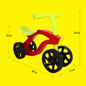 Trottinette à pousser pour enfants à 4 roues, vélo d'équilibre, trottinette pour bébé, vélo pour les jeux en plein air, jouets, voitures, roues résistantes à l'usure, PU trois - Product Image 6