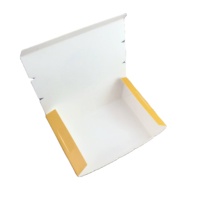 Boîte à poisson et frites en papier kraft portable, personnalisée, en matériaux recyclés, imprimée, pour emballage de plats à emporter de restauration rapide, pour poulet frit