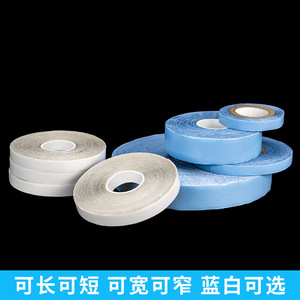 Blue Hair Glue Tape 40x8mm 12 Strips Per <b>Sheet</b> <b>Waterproof</b> Oil Proof For Wig Attachment - Product Image 4