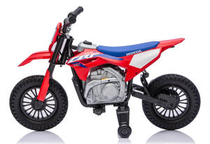 รถของเล่นเด็กขับขี่ได้ รุ่น CRF 450R ใช้แบตเตอรี่ 24V สำหรับเด็กอายุ <span class=keywords><strong>2</strong></span>-4 ปี ความเร็ว <span class=keywords><strong>3</strong></span>-5 กม./ชม. สตาร์ทด้วยปุ่มกด พร้อมระบบกันสะเทือนแบบสปริง - Product Image 3