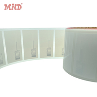 Bijoux en PET antivol UHF RFID imprimables personnalisés étiquette de sécurité de bijoux rfid inviolable pour la gestion de bijoux