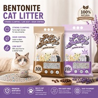 Arena para Gatos Ecológica de Arcilla Natural Bentonita, Arena Biodegradable para Mascotas, Fuerte Absorción, Inodora