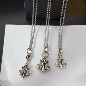 Collar con Cruz de Corazón <span class=keywords><strong>para</strong></span> Hombre y Mujer, Colgante con Cadena de Eslabones, Bañado en Plata, con Circonitas, Estilo Vintage, de Aleación de Cobre, Regalo al por Mayor - Product Image 4