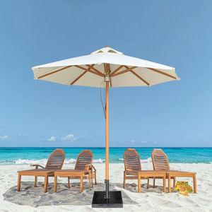 Venta al por mayor <span class=keywords><strong>de</strong></span> lujo moderno personalizado efecto madera <span class=keywords><strong>de</strong></span> teca patio paraguas parasol soporte UPF 50 + para hoteles <span class=keywords><strong>playa</strong></span> restaurante <span class=keywords><strong>piscina</strong></span> - Product Image 1