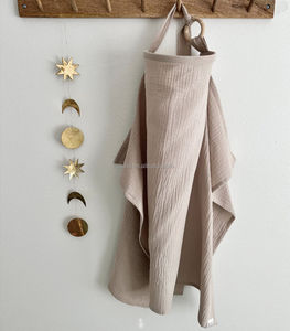 ผ้าคลุมให้นมลูกสำหรับคุณแม่ออกนอกบ้านให้นมลูกผ้าคอตตอนเนื้อนุ่มระบายอากาศได้ดีผ้าห่มสำหรับรถเข็นเด็กปรับความเป็นส่วนตัว - Product Image 1