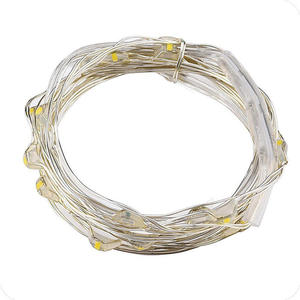 Guirnalda de Luces LED PouChina de 2m, 20 LED, Interior, IP44, Recargable, Luces de Navidad, Control por Botón CR2032, Cable de Cobre - Product Image 3