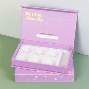 Cajas de Cartón con Logotipo Personalizado para Paletas de Sombras de Ojos, con Cierre y Inserto de Eva, para Cosméticos y Maquillaje - Product Image 1