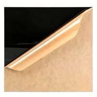 Plaque en acrylique noir massif PMMA pour découpe laser, signalétique, affichage, taille personnalisée, fourniture d'usine