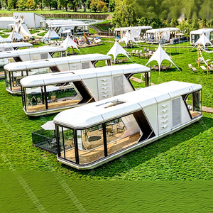 Casa Móvil Moderna Tipo Cápsula Espacial 2025, Alojamiento con Terraza, Cielo Estrellado, Camping al Aire Libre, <span class=keywords><strong>Área</strong></span> Escénica, Acero Galvanizado, Cabaña Tipo Apple - Product Image 1