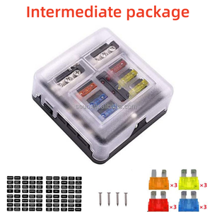 <span class=keywords><strong>Porte</strong></span>-fusible étanche 6 voies <span class=keywords><strong>12V</strong></span> de qualité supérieure Indicateur d'avertissement LED Boîte de bloc de <span class=keywords><strong>fusibles</strong></span> à 6 circuits avec bornes négatives - Product Image 4