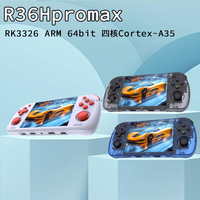 Console de jeu portable classique R36H Pro Max 64 Go, système d'exploitation Linux ARKOS2.0 original, lecteur de jeux vidéo portable mini 4,2 pouces
