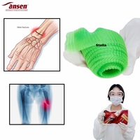 Bandage en fibre de verre durci à l'eau, plâtre orthopédique polymère adhésif et ferme, ne se détache pas facilement lors des mouvements quotidiens