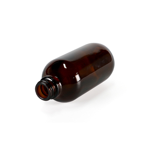 Envase Farmacéutico de Vidrio Transparente Personalizado al por Mayor, Botella Boston Marrón para Productos de Salud con Tapón de Rosca y Gotero - Product Image 6