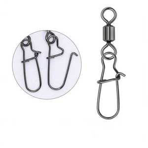 Accessoires de pêche à la <span class=keywords><strong>carpe</strong></span> Palmer Snap Swivel, émerillons en acier inoxydable et cuivre, émerillons de pêche robustes, connecteur d'émerillon, émerillons à clip - Product Image 3