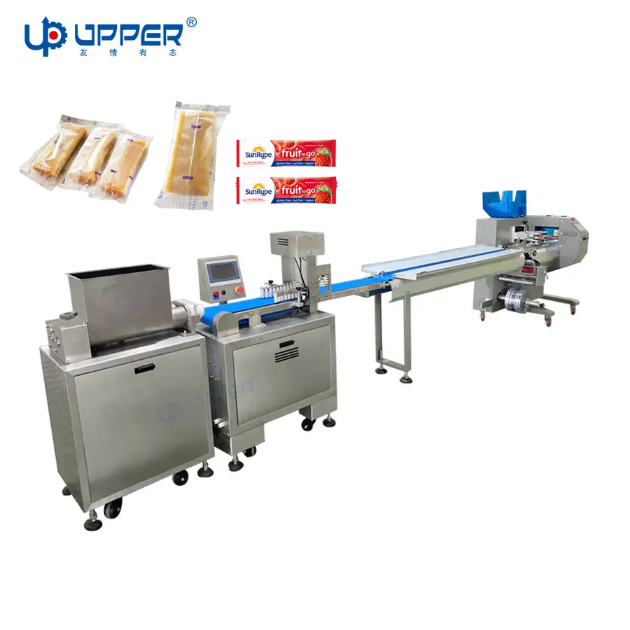 extruder automatic energy bar protein bar extruding and packing machine