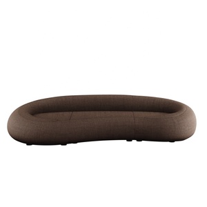 Sofá Curvo Moderno de Mediados de Siglo HDC, Sofá <span class=keywords><strong>Madison</strong></span> de Diseño Hecho a Mano, Personalizado para Sala de Estar, Hogar de Lujo, Club - Product Image 4