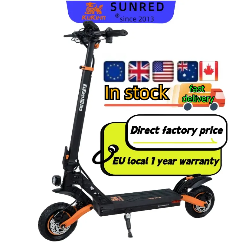 2024 new Kukirin G2 pro 600watt Fat Tire Folding Off Road Kugookirin Wide Wheel IP54 waterproof Electric Scooters For Sale