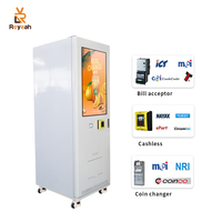 Distributeurs automatiques de snacks et de boissons réfrigérées, distributeur automatique combiné avec système d'ascenseur