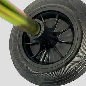 Ruedas Universales para Contenedores de Basura, de Goma Reforzada Resistente al Desgaste, 100, 120, 240L, Eje Sólido, Accesorios para Ruedas Giratorias - Product Image 1