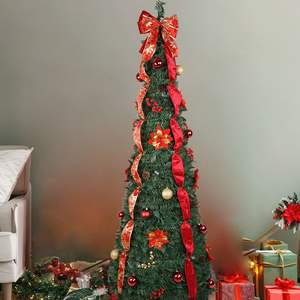 عيد الميلاد مربوطة بإضاءة ليد قابلة للطي متر شكل فراشة على شكل شجرة عيد الميلاد مع أضواء منبثقة لجميع عيد الميلاد وعيد الفصح - Product Image 3