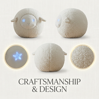Peluche électronique Cuteyeah AL165 Cloud Sheep ChatGPT avec respiration douce, LED et encyclopédie en ligne en temps réel – Vente directe usine