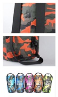 Sac à dos étanche camouflage transfrontalier en PVC 210D, multifonctionnel et portable pour activités de plein air, baignade et randonnée aquatique, sac étanche 2L-30L