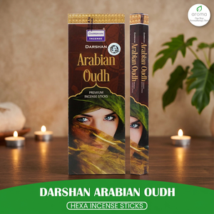 Bâtons d'encens DARSHAN ARABIAN OUDH PREMIUM, pack HEXA, aromatiques, indiens, écologiques, faits à la main, longue durée - Product Image 2