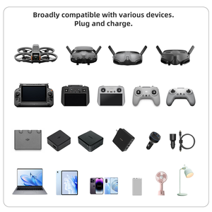 LKTOP Chargeur Rapide 200W 3 Canaux pour Batteries de Quadricoptère DJI Avata 2 et Appareils PD Version Bureau - Product Image 5