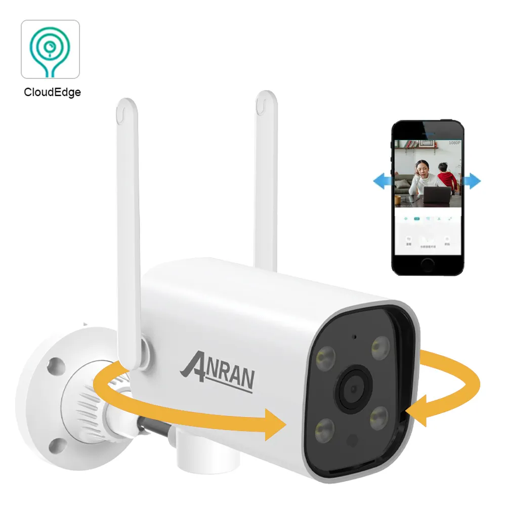 Anran Full Color Night 3MP Outdoor CCTV WiFi Smart Security PTZ Camera Two Way Audio Cloud Storage Mini Network Camera