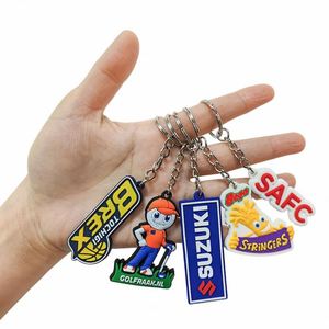 Porte-clés personnalisable en PVC, cadeau promotionnel d'entreprise avec message de remerciement, texte en anglais pour un meilleur résultat - Product Image 3