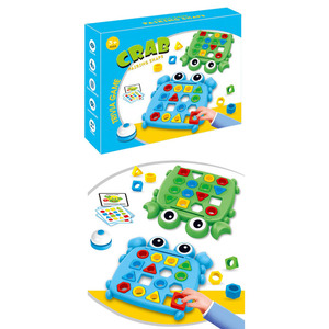 Meilleure vente 2 joueurs forme géométrique <span class=keywords><strong>jeu</strong></span> d'association drôle dessin animé crabe enfants correspondant puzzle jouets <span class=keywords><strong>jeu</strong></span> de société - Product Image 3