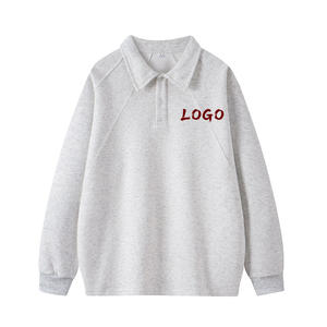 Sudadera de <span class=keywords><strong>Cuello</strong></span> Alto con Textura Gruesa para Hombre, Otoño, Talla Grande, Estampado Personalizado, Manga Larga, <span class=keywords><strong>Cuello</strong></span> Redondo - Product Image 1