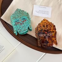 Pince à cheveux en acétate tête de Bouddha, design personnalisé UME, écologique et créative, pour femme, accessoire de mode