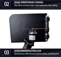 Imprimante jet d'encre portable Aisomark 50 mm pour codes QR, logos sur T-shirts, impression CIJ Flex Egg