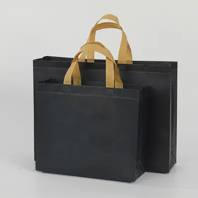 Customized High Quality Cheap Printed Recycled Grocery Shopping Tote Handled Non Woven Bag