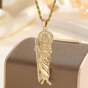 聖母マリア死の神ペンダントネックレス、パーティーパーティー冬のセーターネックレス、友人や家族への贈り物 - Product Image 3