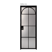 Portes intérieures modernes en alliage d'aluminium français sur mesure, à vitrage simple, pour appartement, chambre, centre commercial, supermarché, salon commercial