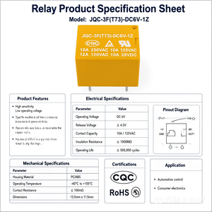 Relé PCB SRD-12VDC-SL-C 3V 5V 6V 12V DC 4 o 5 Pines SONGLE TAB HKE HKC HKF HK JQC 3F T73 250VAC 7A 10A - Product Image 4