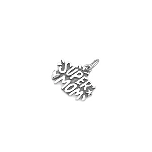 Abalorios Colgantes de Plata 925 con Diseño de Cruz de Madrina y 'El Amor No Conoce Distancia', y 'Super Mamá', para Pulseras DIY, Regalos de Joyería Temática Familiar y para Mamá - Product Image 5
