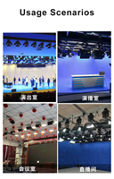 Lumière vidéo LED 300W 3200K-5600K Ra97+ Contrôle DMX 512 Conception de refroidissement 0db Lumière de studio photographique LED pour tournage vidéo TV