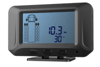Tiremagic TD21W-8 Caméra de Surveillance des Pressions des Pneus (TPMS) pour Camion RS232 24V 433MHz avec Certification CE/FCC, Capteur Externe et Écran LCD