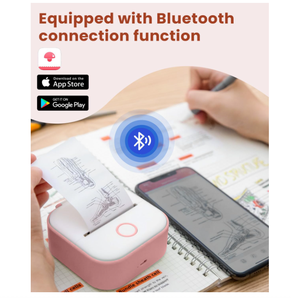 포메모 T02 영수증 미니 프린터 미니 포켓 스티커 프린터 휴대용 스마트 사진 프린터 아이폰용 - Product Image 5
